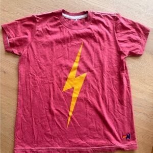 Aviator Nation 6/7 Kids Lightning Bolt Graphic Tee - Red